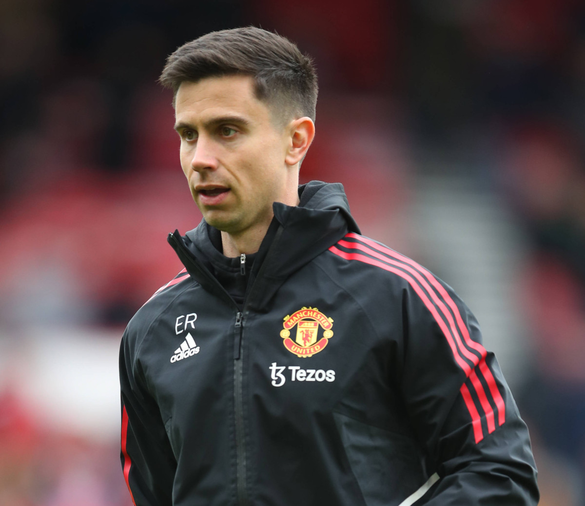 Coach Eric Ramsay pictured in April 2023 ahead of a Premier League match between Nottingham Forest and Manchester United